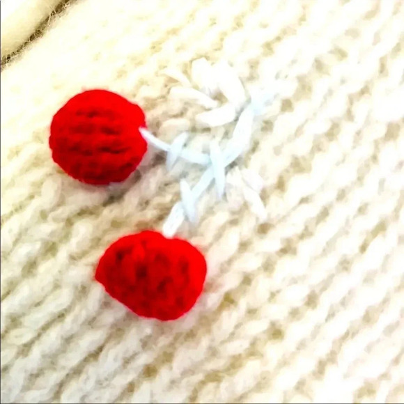 NWOT RARE Sleeping On Snow Anthropologie Cherries Cardigan - Picture 7 of 8